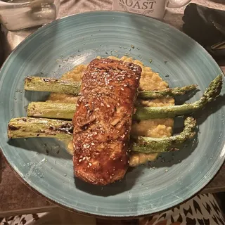 Jerk teriyaki salmon