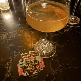 RITZ COCKTAIL (REMY MARTIN 1738 COGNAC, GIFFARD CURACAO, LUXARDO MARASCHINO, LEMON, BRUT CHAMPAGNE)