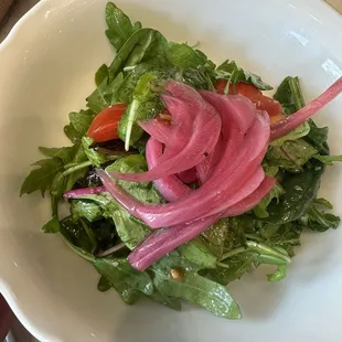 Little side salad that came with SPICED LENTIL RICE &amp; ROASTED CAULIFLOWER