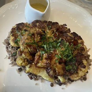 SPICED LENTIL RICE &amp; ROASTED CAULIFLOWER