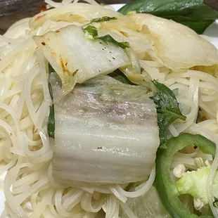 Brown rib of cabbage