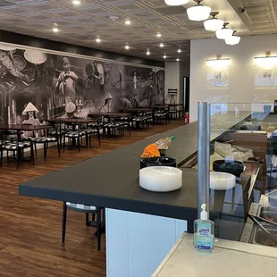 Interior seating area