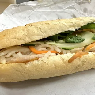 BBQ chicken sandwich.