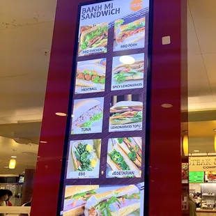 Most banh mi sandwich are $12.50