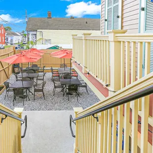 Madame Vic&apos;s outside seating area