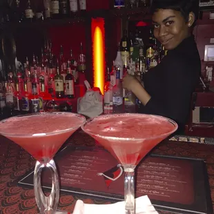 Awesome drink made by Ify. Isn't she beautiful!