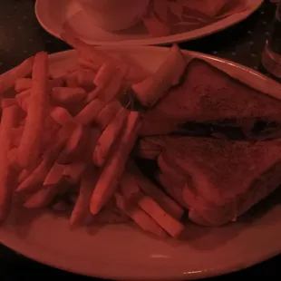bacon grilled cheese with amazing pickle