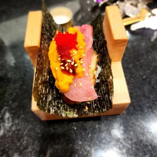 unagi, otoro &amp; uni on top