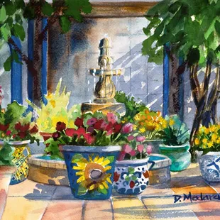 "Courtyard Splendor" by Diana Madaras
