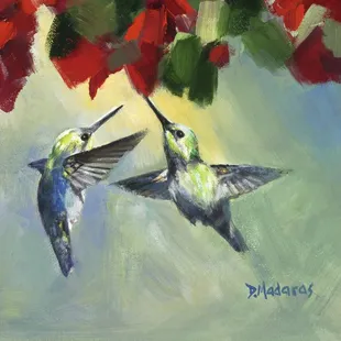 "Two Hummingbirds" by Diana Madaras