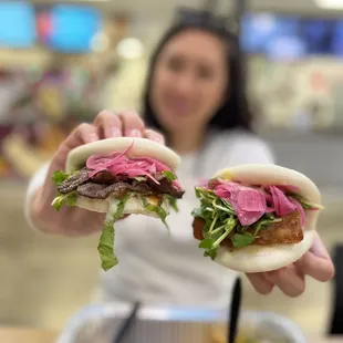Bao with Spicy Pork Belly Slider