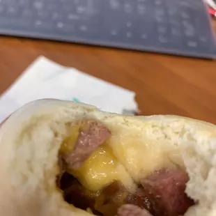 Kielbasa &amp; cheddar kolache