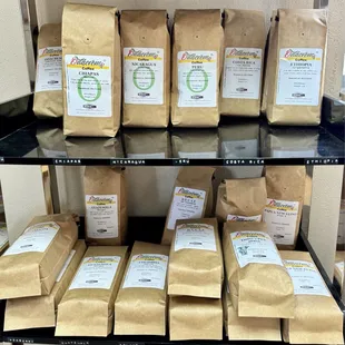 They get their coffee beans from all over the Southern Hemisphere, and roast them close to the coffeehouse