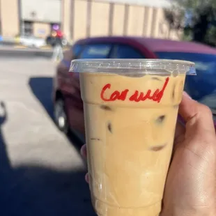 Iced caramel macchiato 4 shots