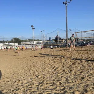 7 volleyball courts