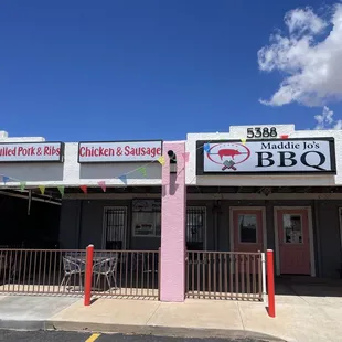 the front of the restaurant