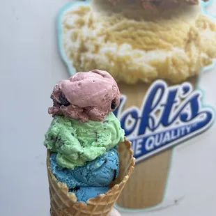 TOFTS hard dipped ice cream! Offered in our truck and our trailer! Delicious creamy goodness!
