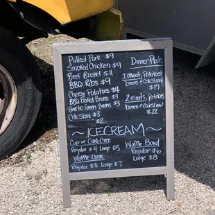 Updated menu