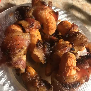 Bacon wrapped carrots