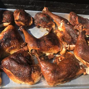 Smoked chicken quarters!