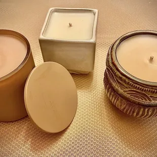 Finished candles.
