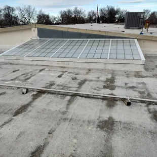 Top view of skylight
