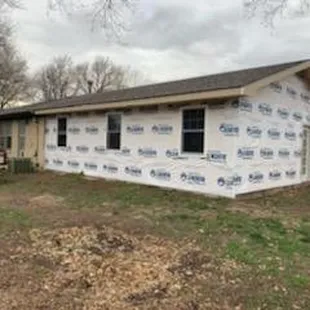 a house under construction