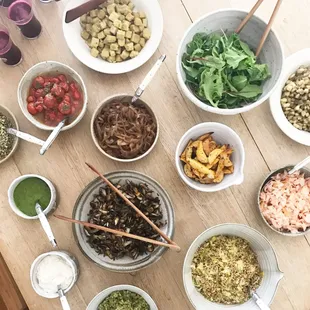 Catered "Build Your Own Wellness Bowls" for designer Jenni Kayne