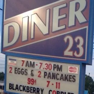 a sign for a restaurant