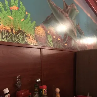 Painted mural on the wall!!