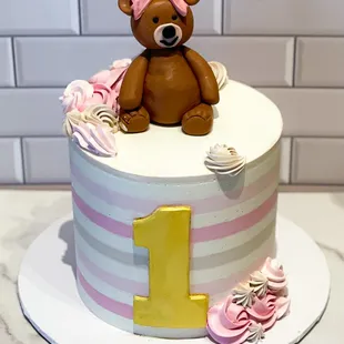 Custom cake for 1st birthday