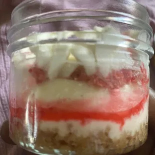 Strawberry shortcake cheesecake