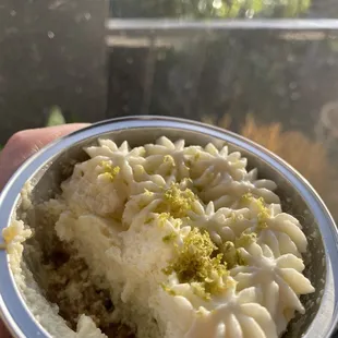 Key lime cheesecake SO good I nearly ate it all without snappin&apos; a pic!