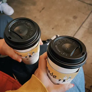 Spanish latte and cereal latte