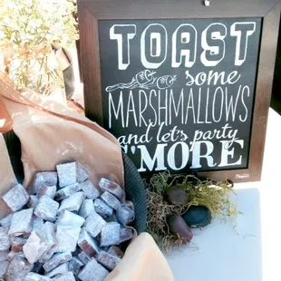 Toast some Marshmallows and  let's party S'more! Part of our Signature S'mores station.