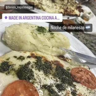 Beef Milanesa Napolitana