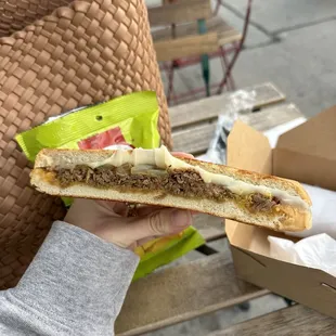 The Cuban Philly Sandwich (brisket)