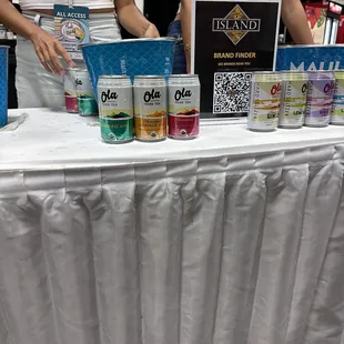 Testing out the products