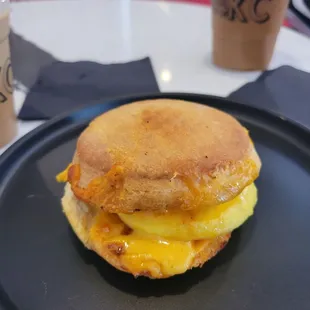 Egg and cheese biscuit