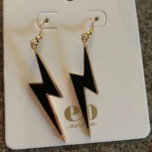 lightning bolt earrings