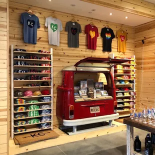 Charlie Hustle Tee Shirt Wall - Made in KC Lee's Summit