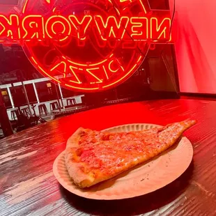 Plain pizza slice, $3.81 + tip