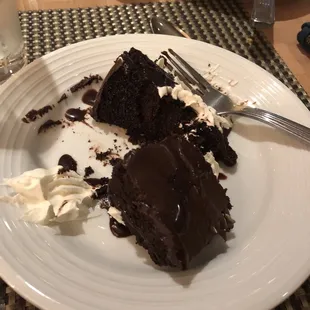 Layered chocolate cake