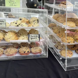 Scone display.  3 for $10