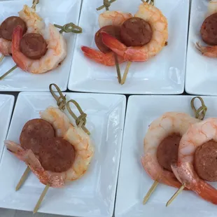 Shrimp with andouille sausage