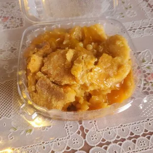 Peach cobbler