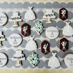 Bridal shower cookies