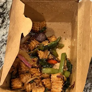 Eggplant with tofu
