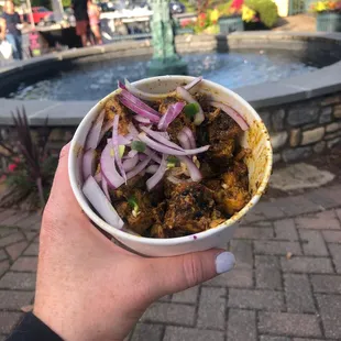 Northside's Bridges food cart. So spicy and so Napolese and so good.