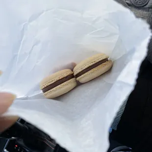 Milk Chocolate and passion fruit macaroons